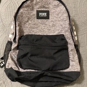 PINK by Victoria's Secret Heather Gray & Black Backpack